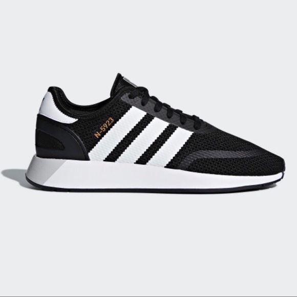 Adidas Shoes New Black And White Three Stripe Sneaker 9 Poshmark